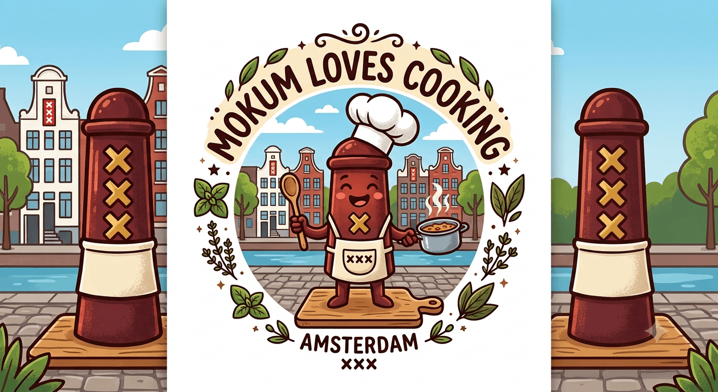Dammie ’t Amsterdammertje — mascotte van Mokum Loves Cooking